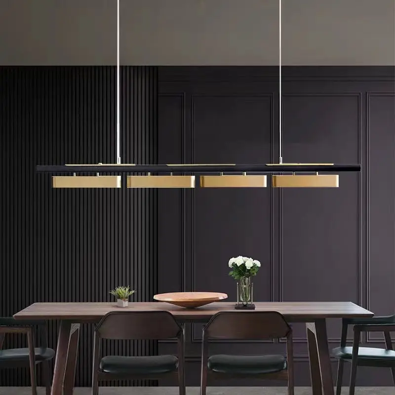 Rectangular Modern Metal Minimalist Pendant Light