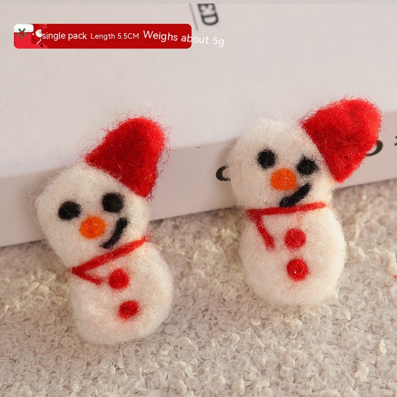 Wool Gingerbread Man White