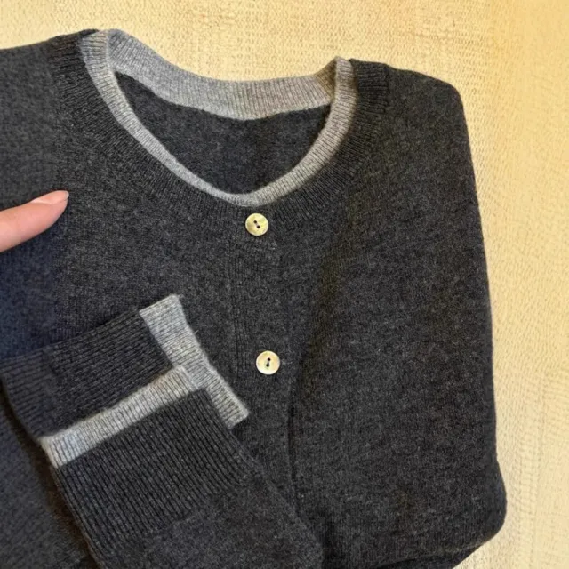Bandage Dress Cashmere Sweater Coat Knitted Cardigan Dark Gray - Shop at LoveMi
