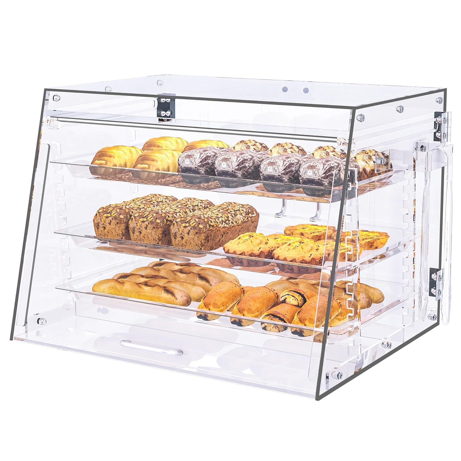 Transparent acrylic dessert dust cover removable toast rack