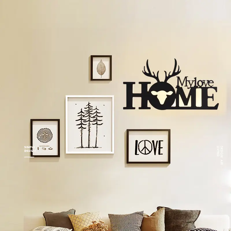 Led English Letter Wall Lamp Background Creative