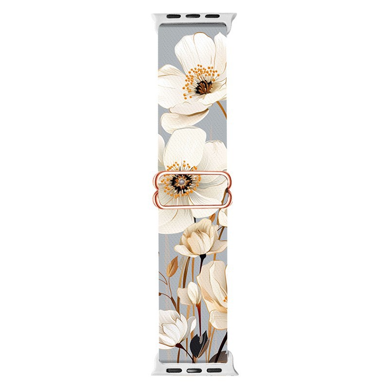 Ethnic-style Adjustable Buckle-printed Nylon Watch