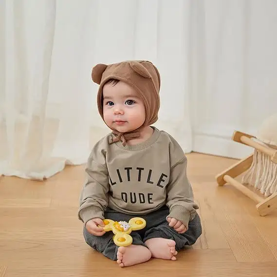 Crew-neck Letter-print Long-sleeve Hoodie And Pants Set