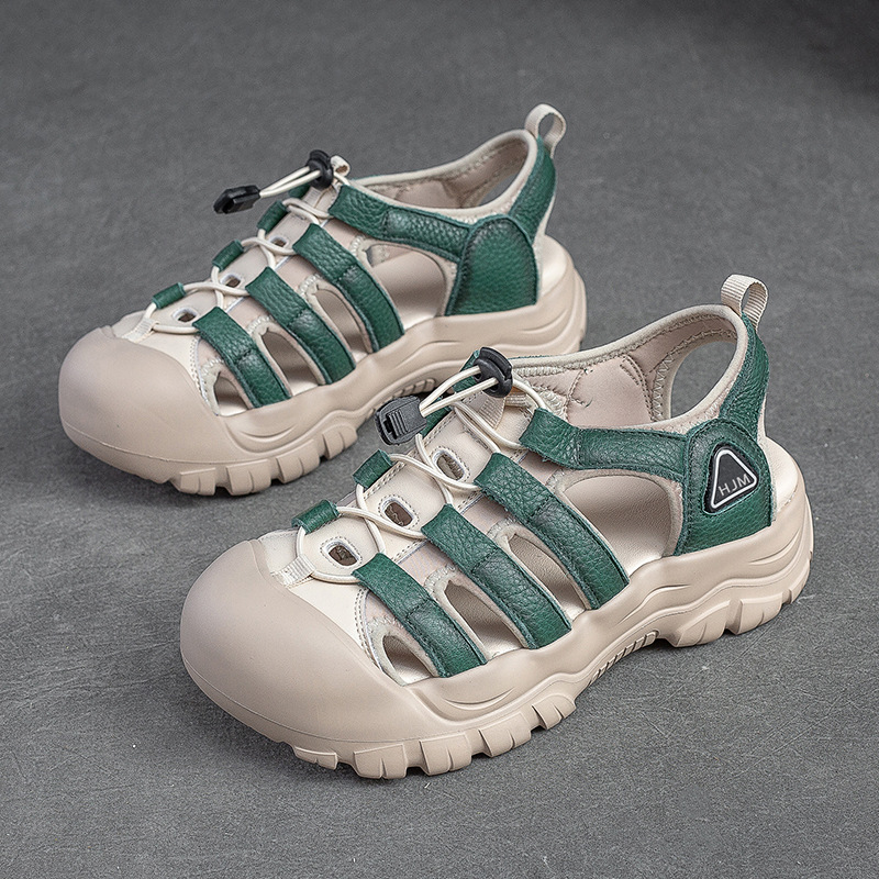 Closed-Toe Hollow Sandals