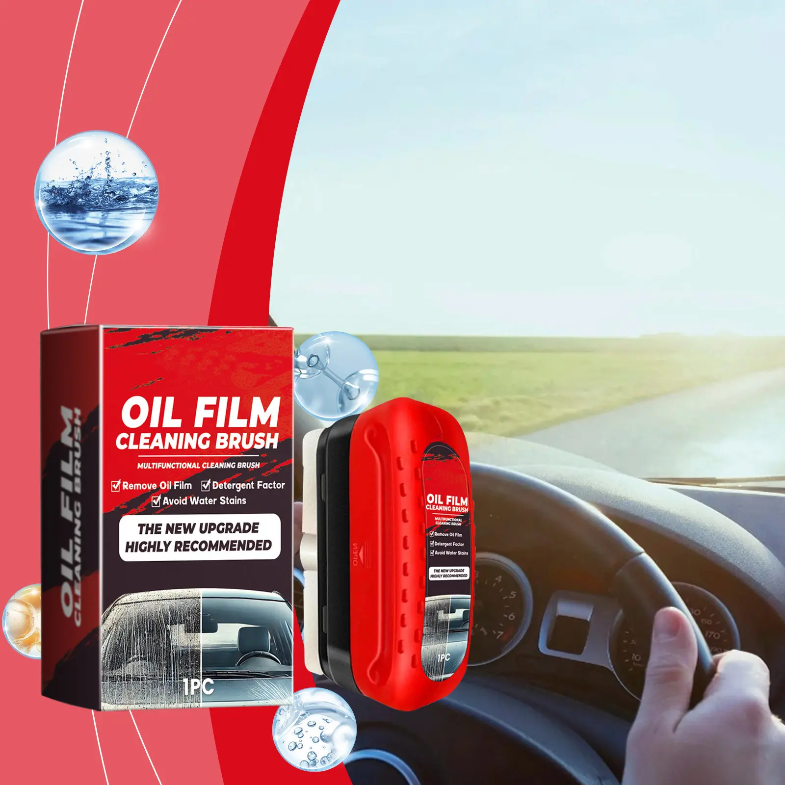 English Color Box Windshield Glass Protector Detergent