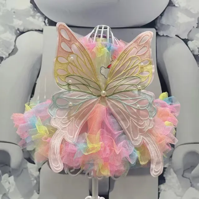 Girls Fashion Personality Butterfly Wings Dress Colorful Wings Skirt - Shop at LoveMi