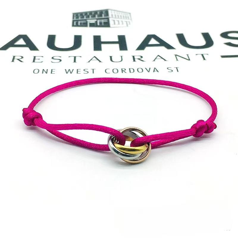 Stainless Steel DIY Carrying Strap Three-color Three-ring Carrying Strap Adjustable Bracelet