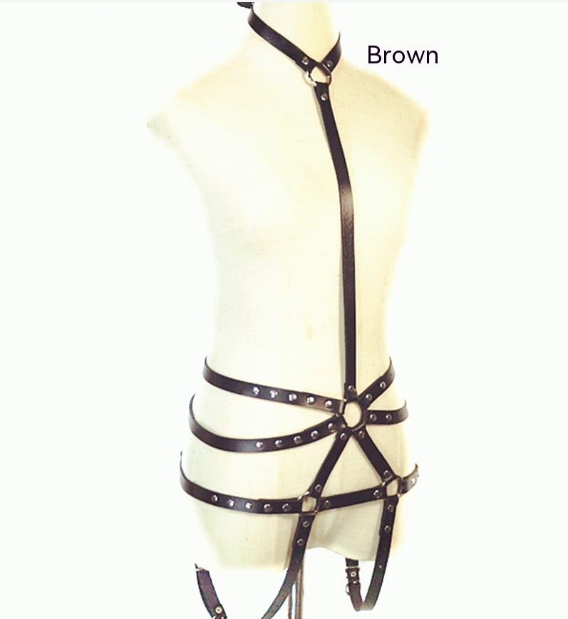 Punk Bound Versatile Collar Leg Loop Waist Belt 6