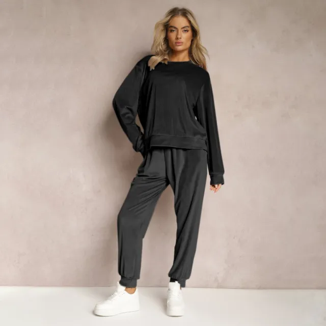 Comfort And Casual Top Two piece Pants Black - Shop at LoveMi
