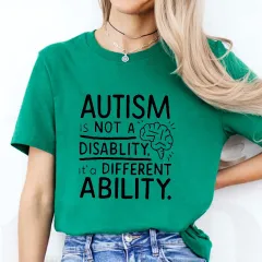 Autism Awareness Printed T-Shirt Casual Loose-Fitting And Comfortable - No 10-Xxl - View 1
