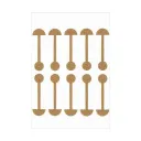 Nose Wing Stickers 10Pcs