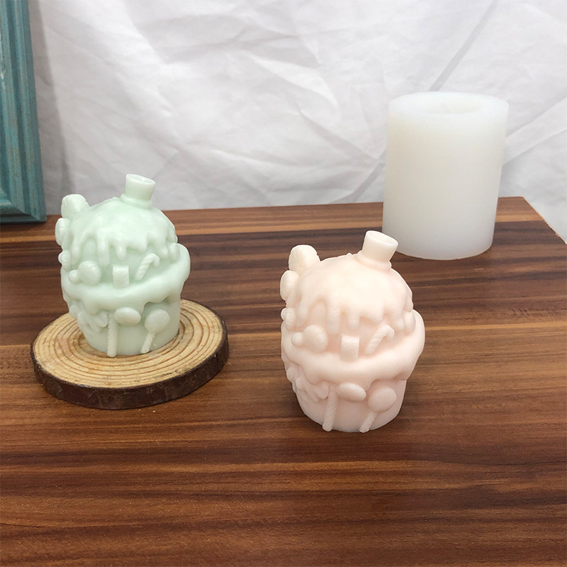 Title 4, Christmas Stereo Sweet House Candle Mould Diy C...