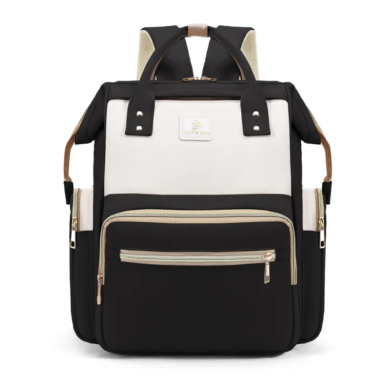 New Backpack Multi-functional Partition Dry Wet Separation Maternal And Child Storage Bag - Black