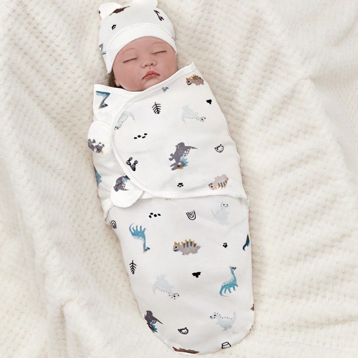 Cotton Baby Swaddling Blanket Newborn Anti-Startle