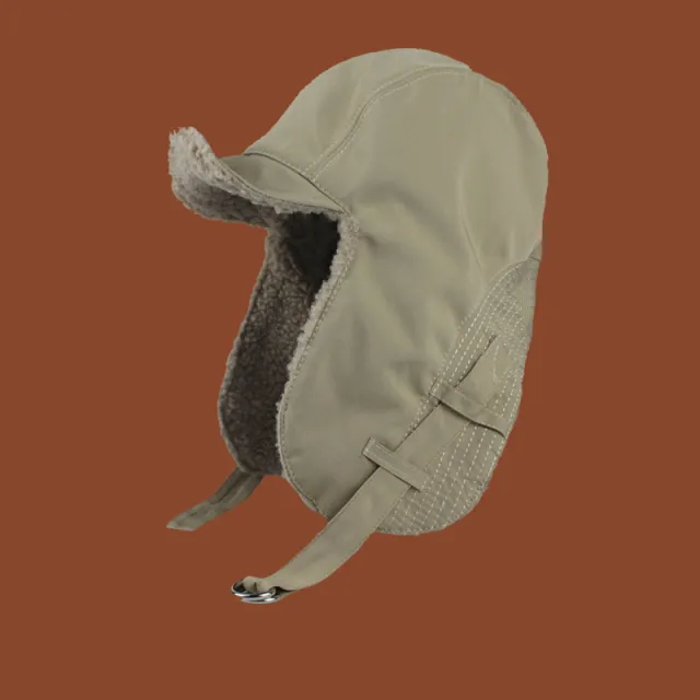 Winter Men's And Women's Fleece lined Thickened Ski Cap Windproof Warm Outdoor Hat Khaki - Shop at LoveMi