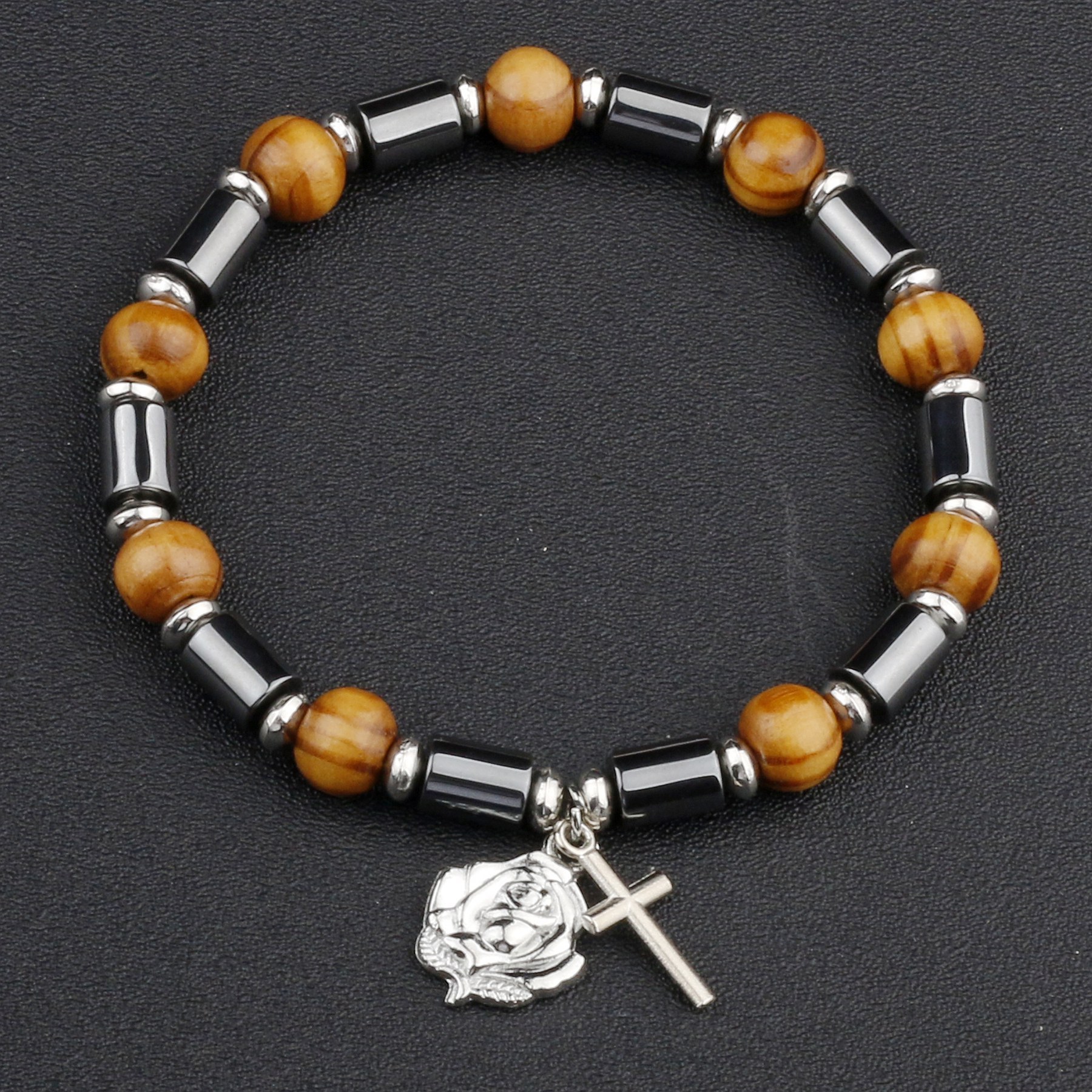 8mm Pine Wood Beads C