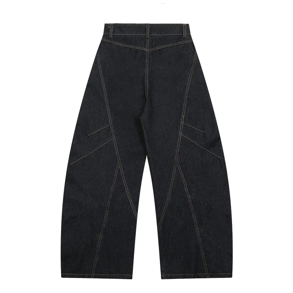 High Street Loose Design Series Line Wide Leg Pants