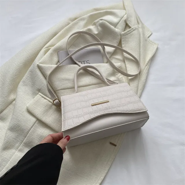 Solid Color Casual Shoulder Women Bag White - Shop at LoveMi