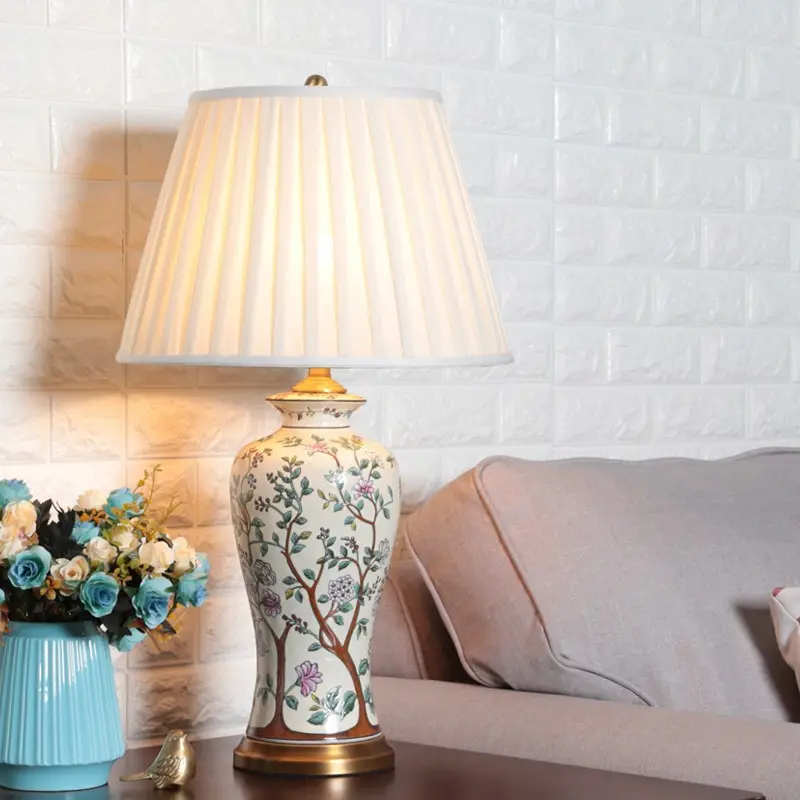 Chinese Ceramic Table Lamp Classical Household