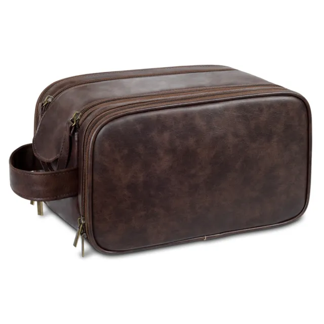 Large Capacity Men's Multifunctional Storage Wash Bag Brown - Shop at LoveMi