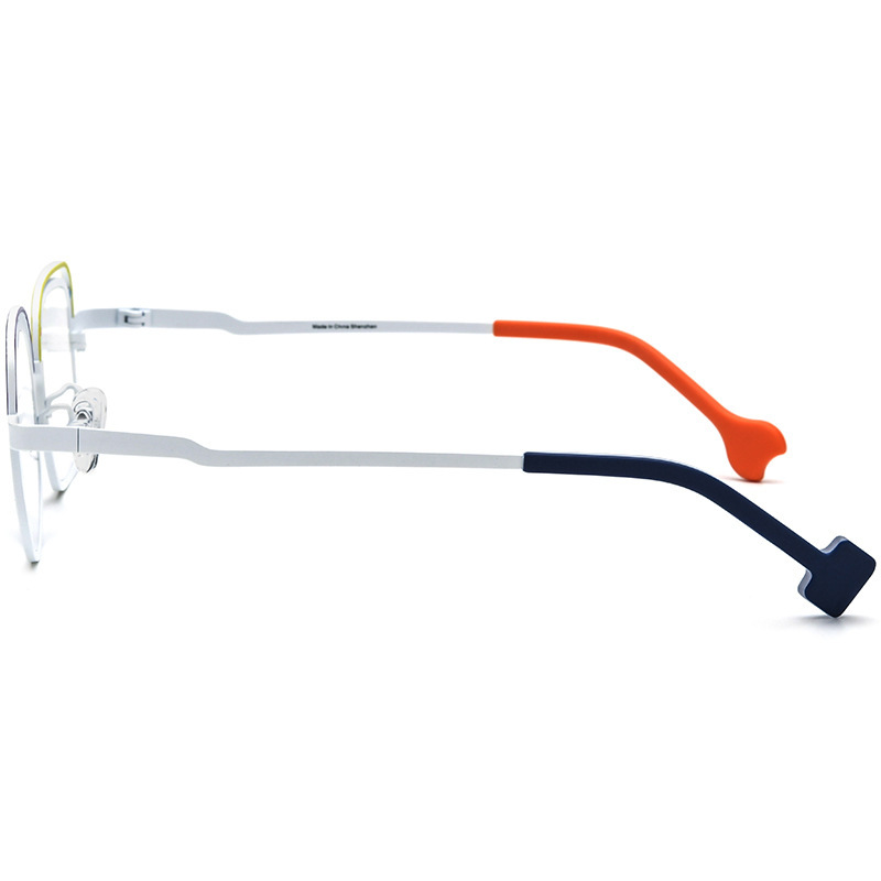 Women's Colored Ultra-light Pure Titanium Irregular Myopia Glasses - Image 8