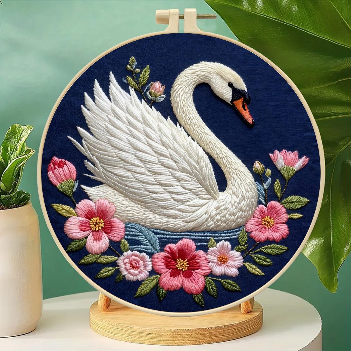 Handmade Flower And Bird Pattern Embroidery DIY Craft Kit — image 1