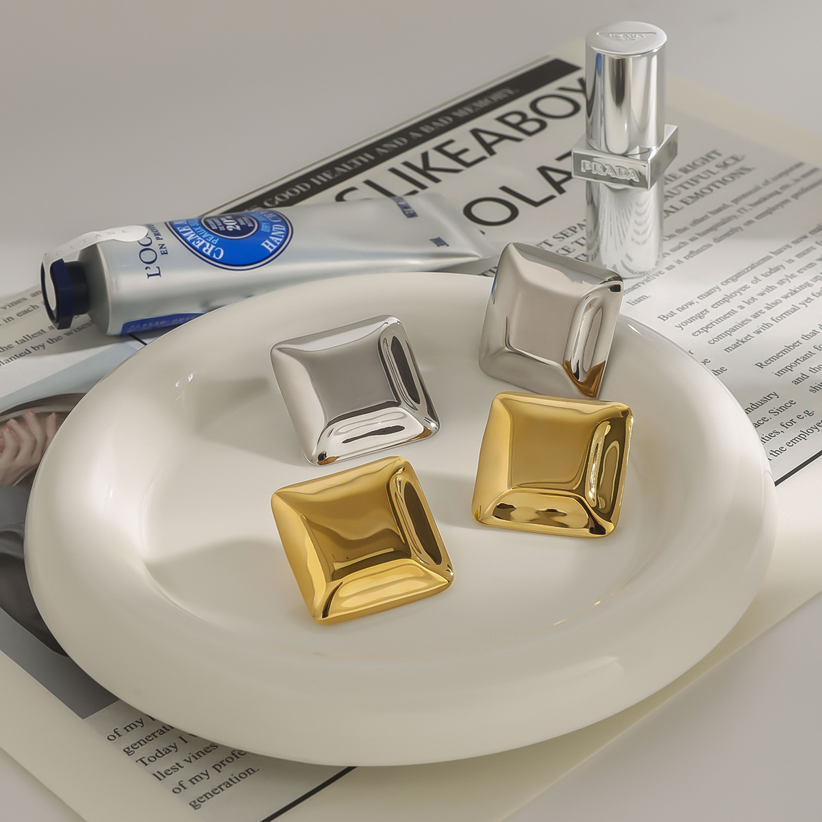 Fischer Chunky Pillow Earrings