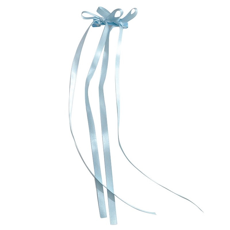 Braided Hair Ribbon Bow Barrettes Blue - Shop at LoveMi
