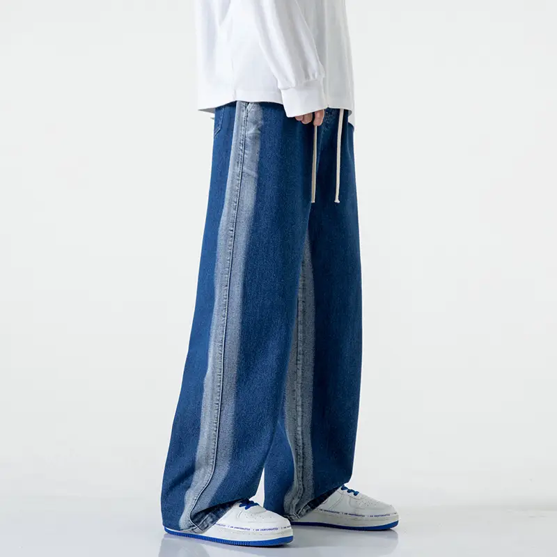LKTM Men's American Retro Gradient Jeans
