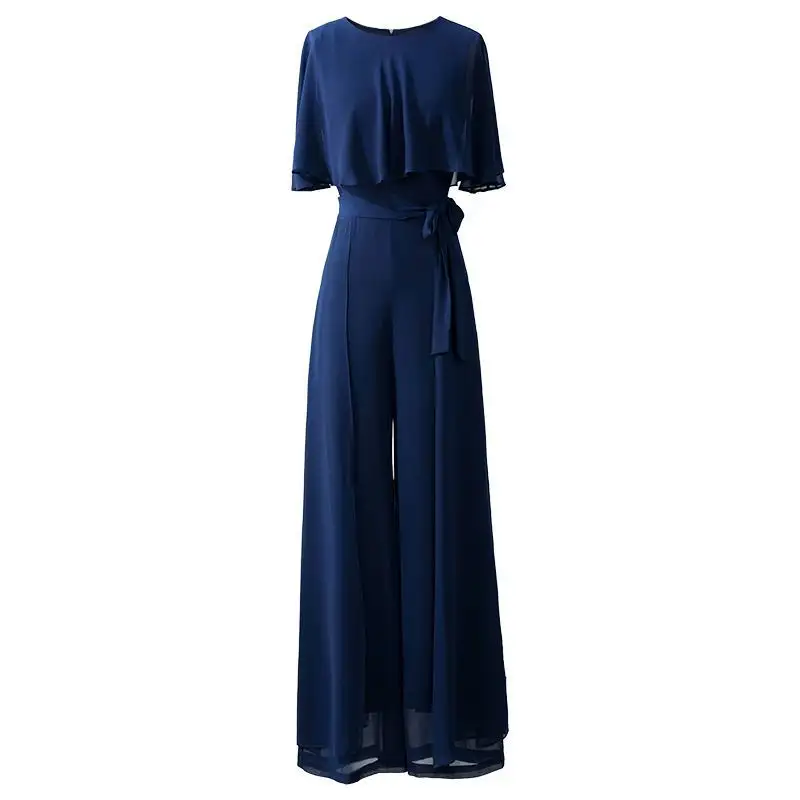 Ruffle Sleeve Jumpsuit Women's Long