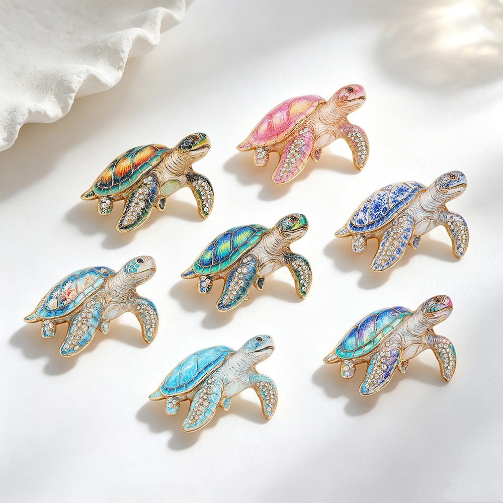 Broșă Sea Turtle Ocean Animal Pin Accesoriu high-end pentru femei