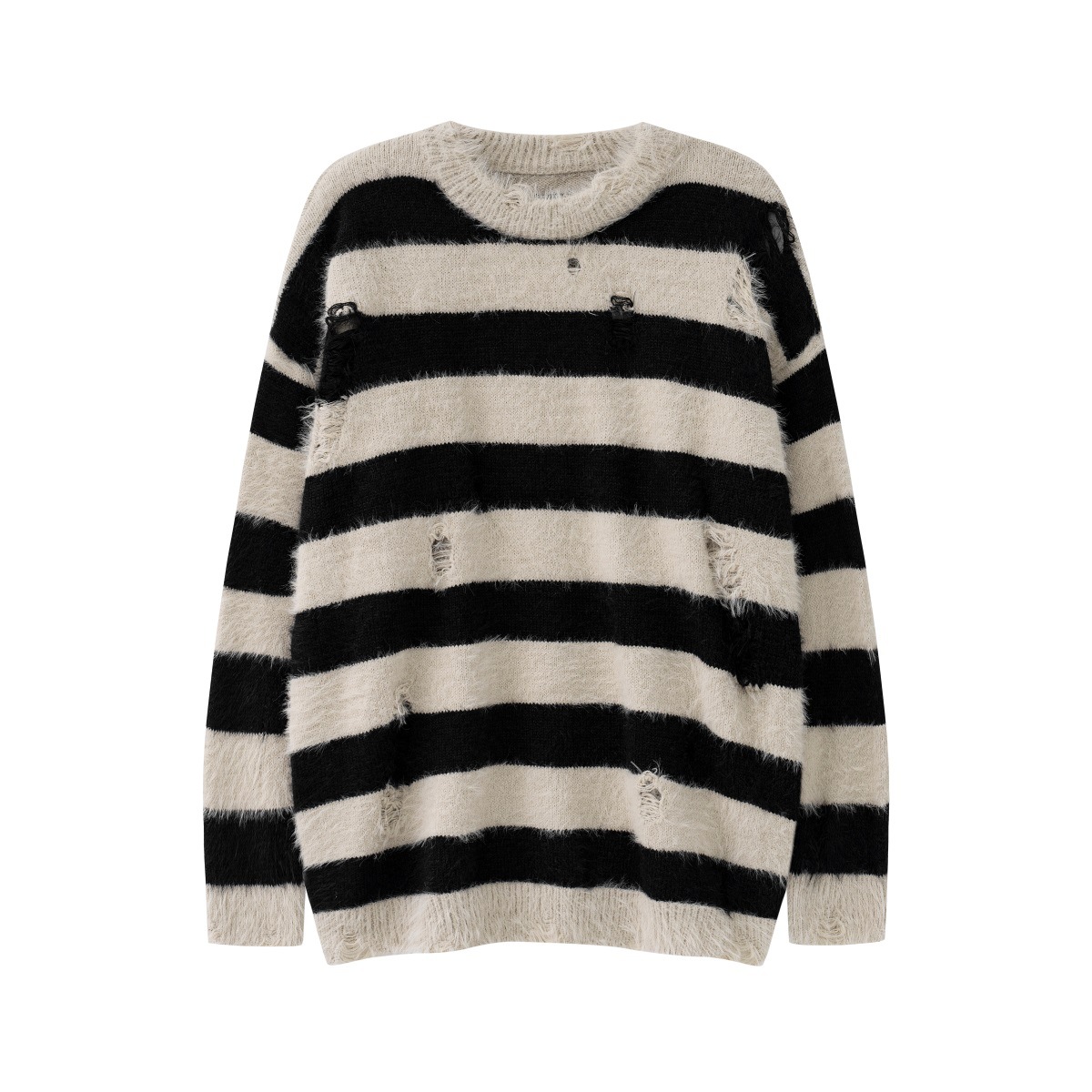 Hema Wool Striped Round Neck Sweater