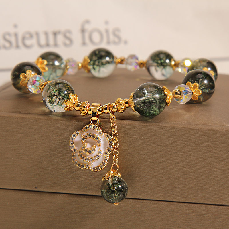 Title 1, Pulsera de cristal fantasma verde colgante de r...