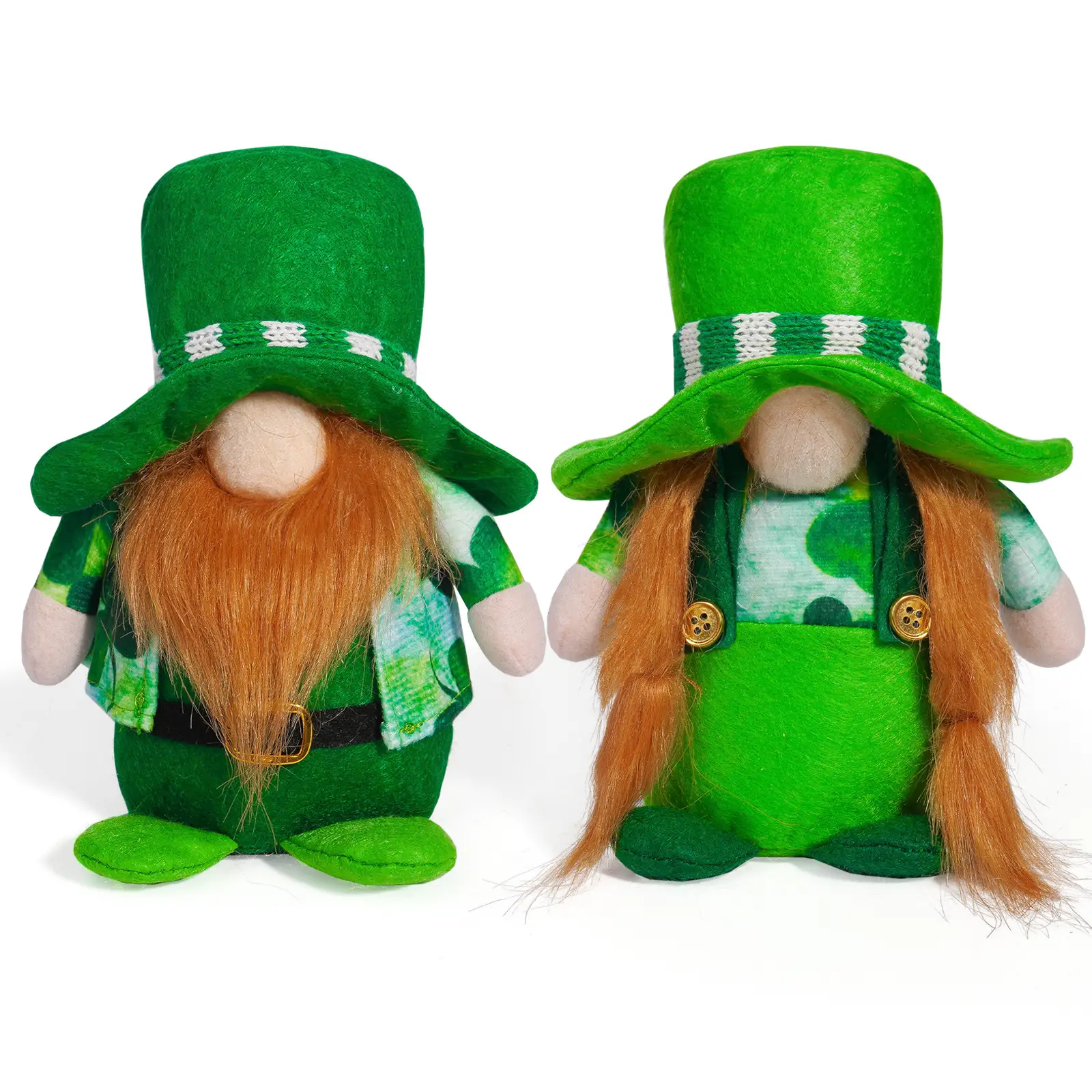 Green Little Decorations Faceless Doll Ornaments