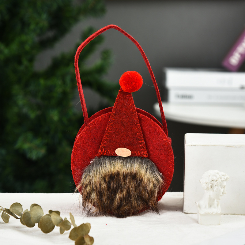 Round Handbag Red