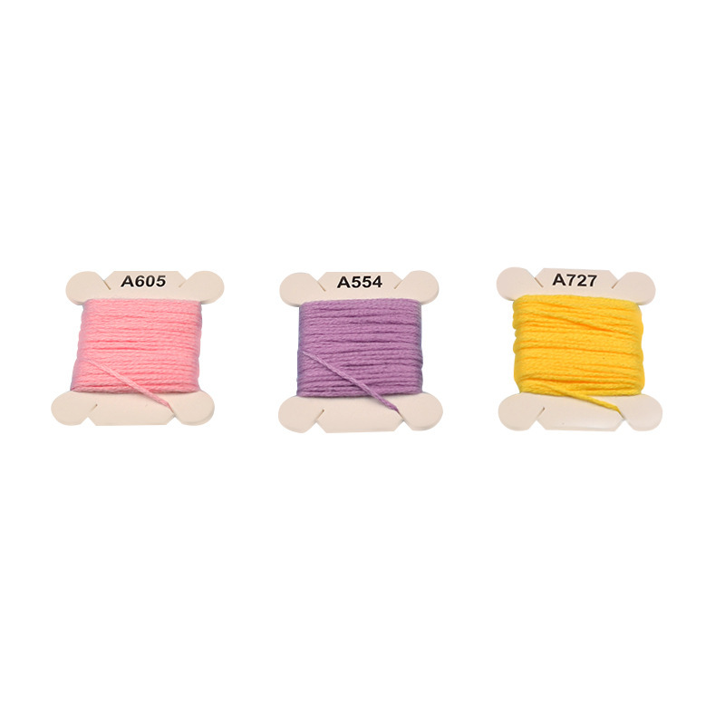 Handmade Polyester Cotton Crossthread Embroidery Wiring