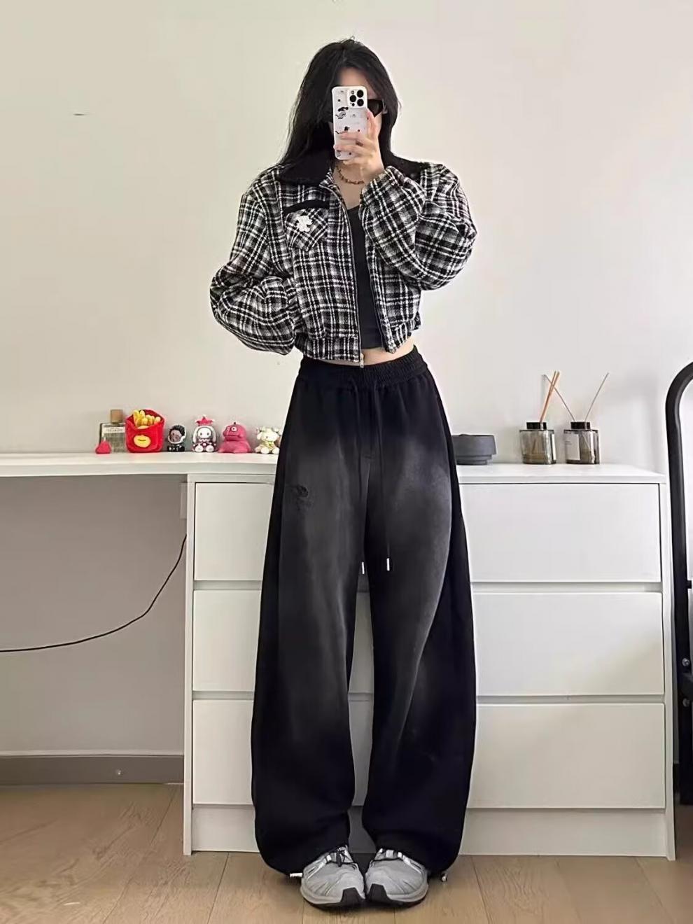 Women's Autumn And Winter American High Street Sports Pants