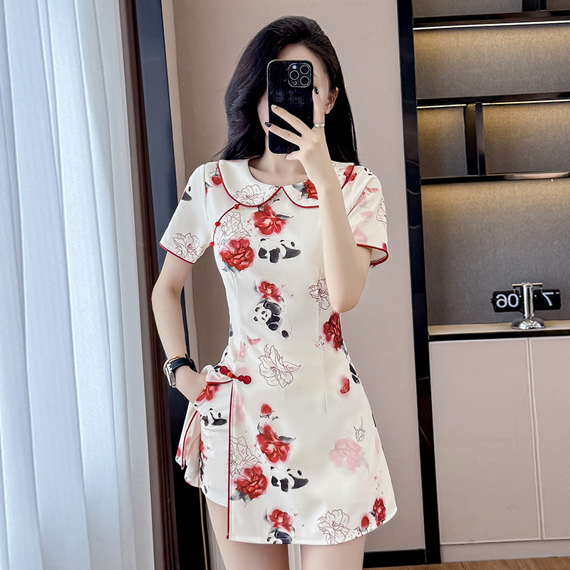 Chinese Style Fashion Suit Cheongsam Dress