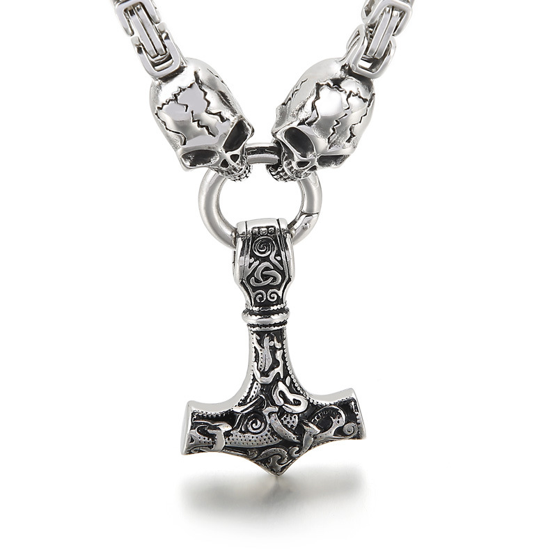 Men's Titanium Steel Skull Necklace