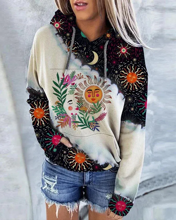 Comfort Loose Casual Drawstring Hoodie - G44Z237-L