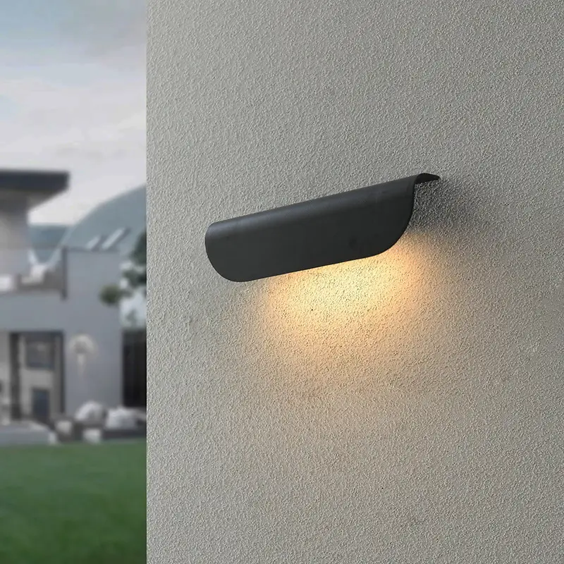 Wall Lamp Outdoor Waterproof Black And White Minimalist Villa's Door Headlamp