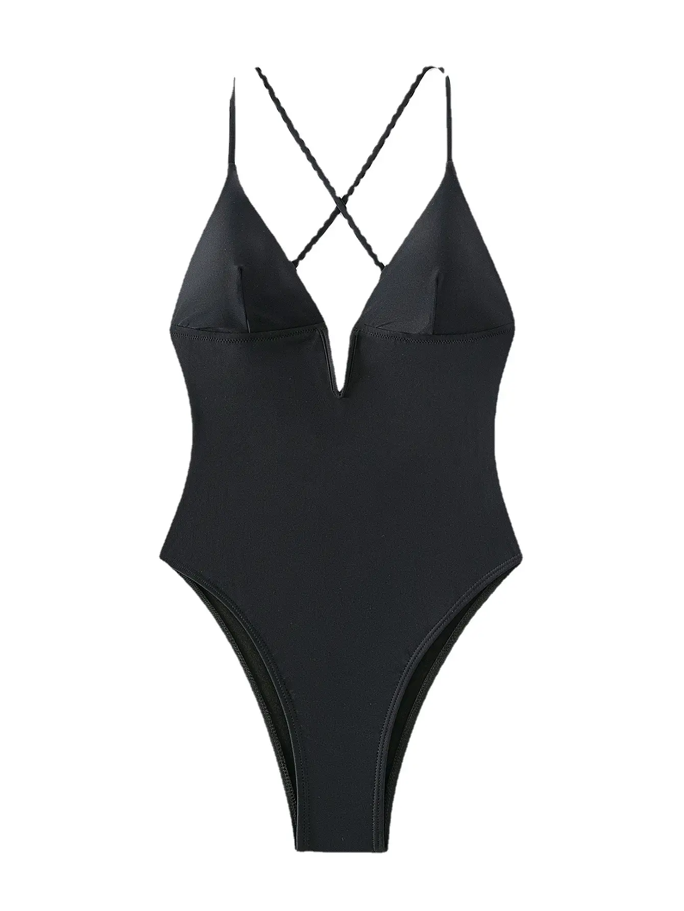 Beauty Back Sling New Solid Color One-piece Swimsuit For Women