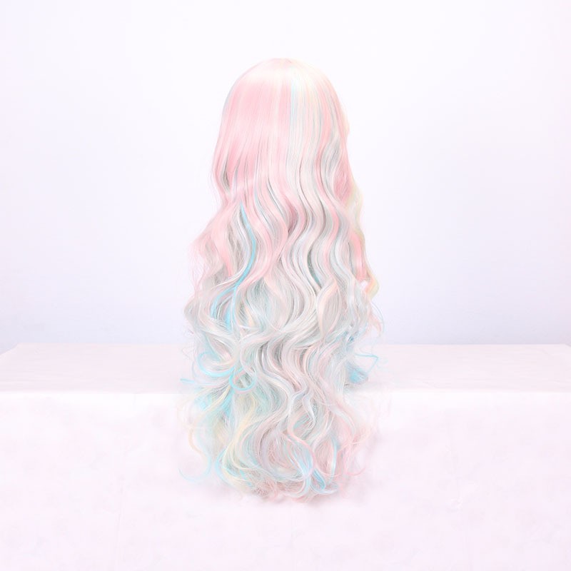 Double Ponytail Long Curly Full Wig 4