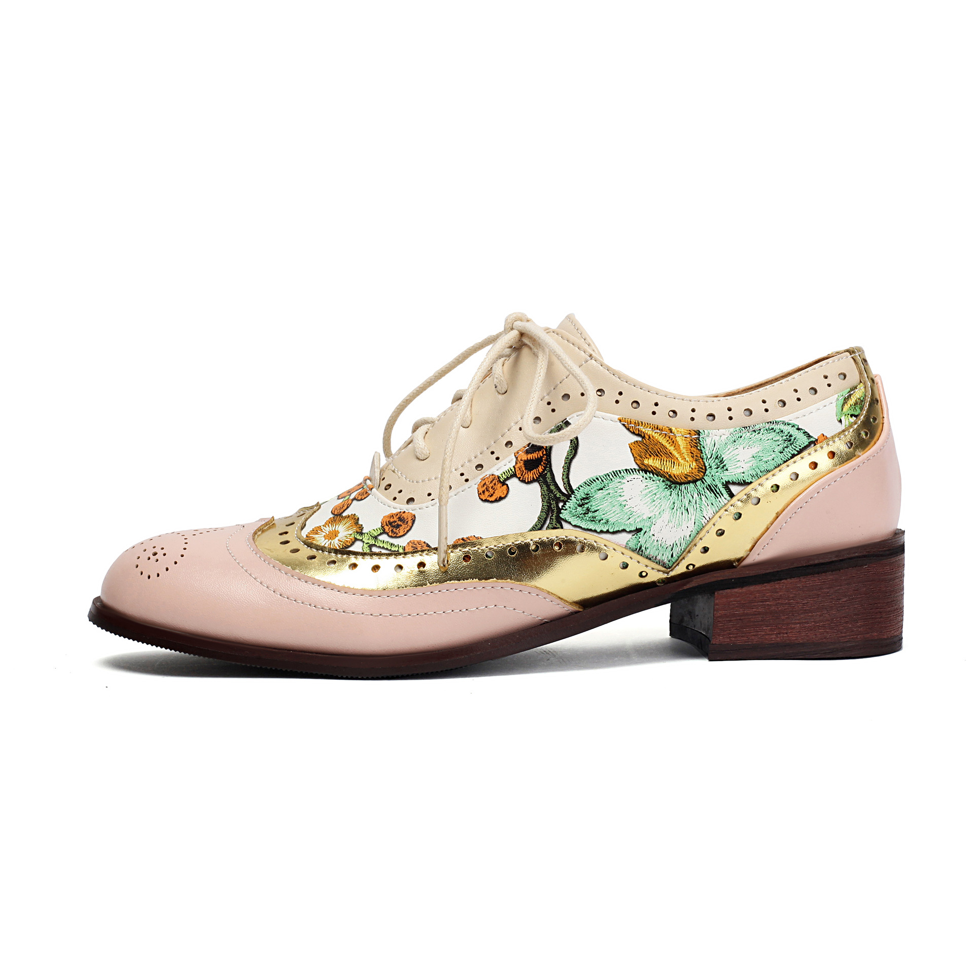 Synthetic Leather Block Heel Pumps, picture 2 of 5