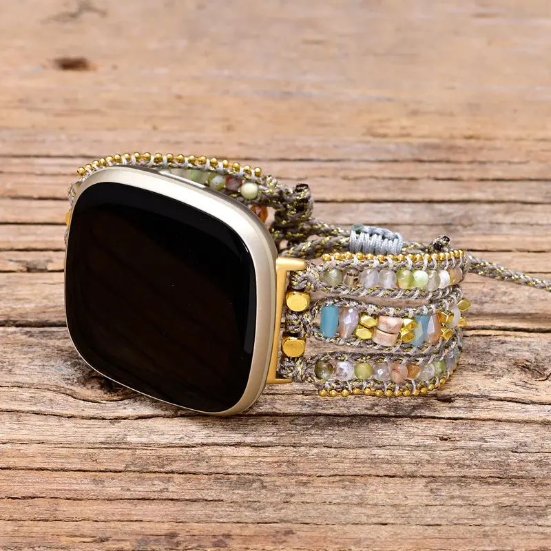 Bohemian-style Phoebe Watch Strap Natural And Vintage