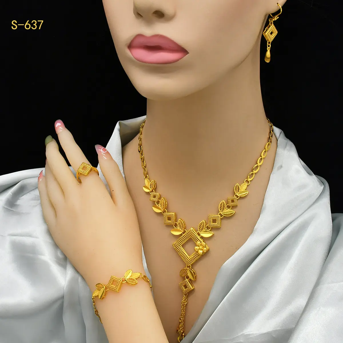 24K Gold Plated Arabic Women's Bridal Jewelry