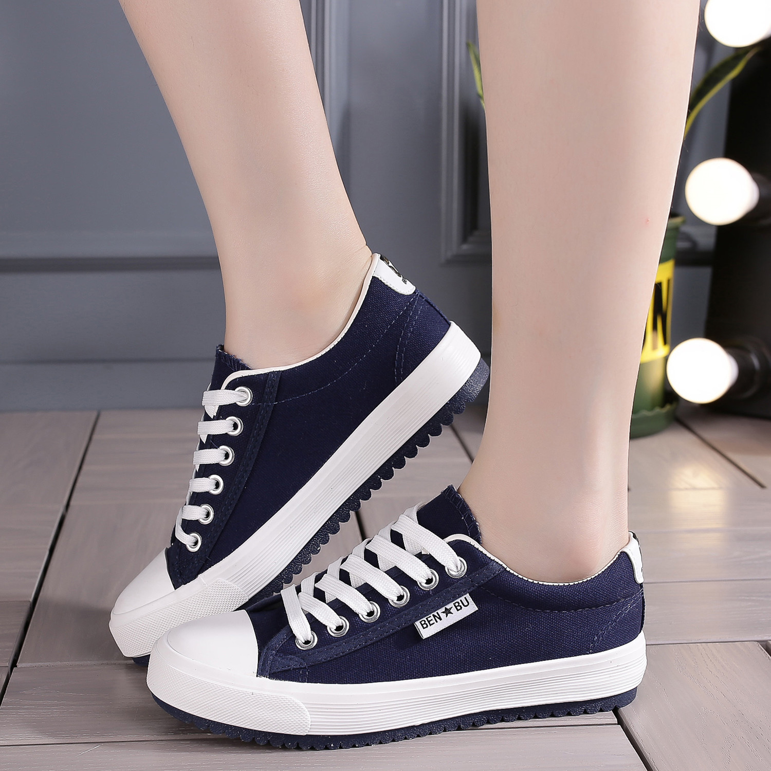 Casual Low-top Canvas Shoes, Lightweight And Flatstylish Unisex Design 5