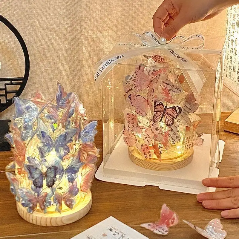 Dreamlike Butterfly Glowing Atmosphere Night Light Handmade
