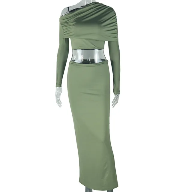 Women's Comfortable Cropped Dress Suit Olive - Shop at LoveMi