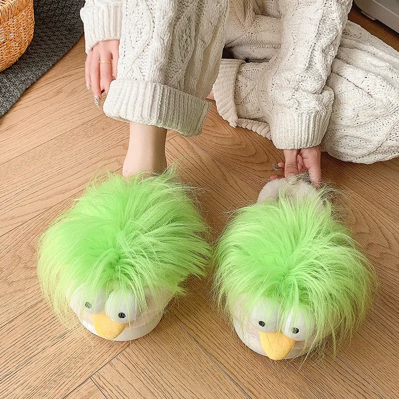 New Stylish And Quirky Indoor Home Warm Plush Slippers